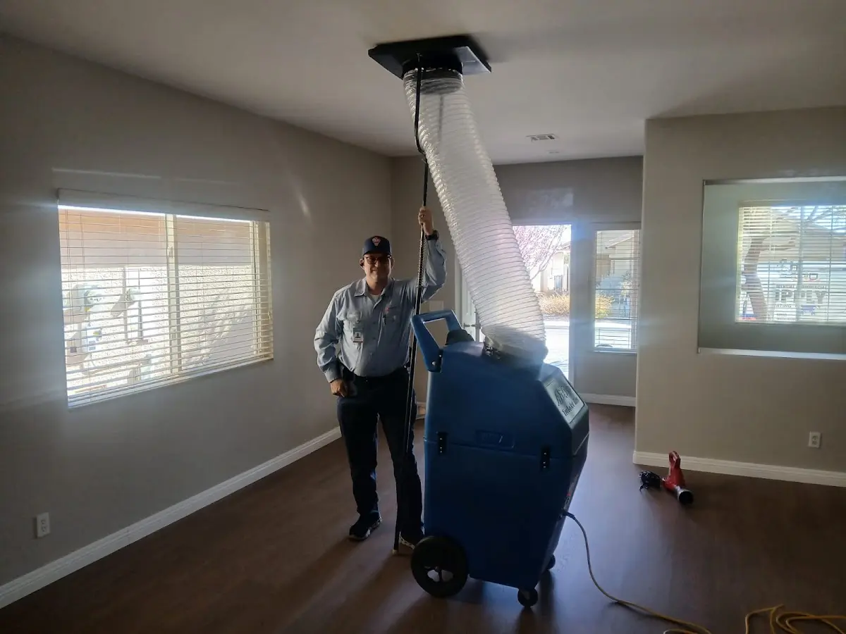 Professional Dryer Vent Cleaning work inside a Delhi Hills home